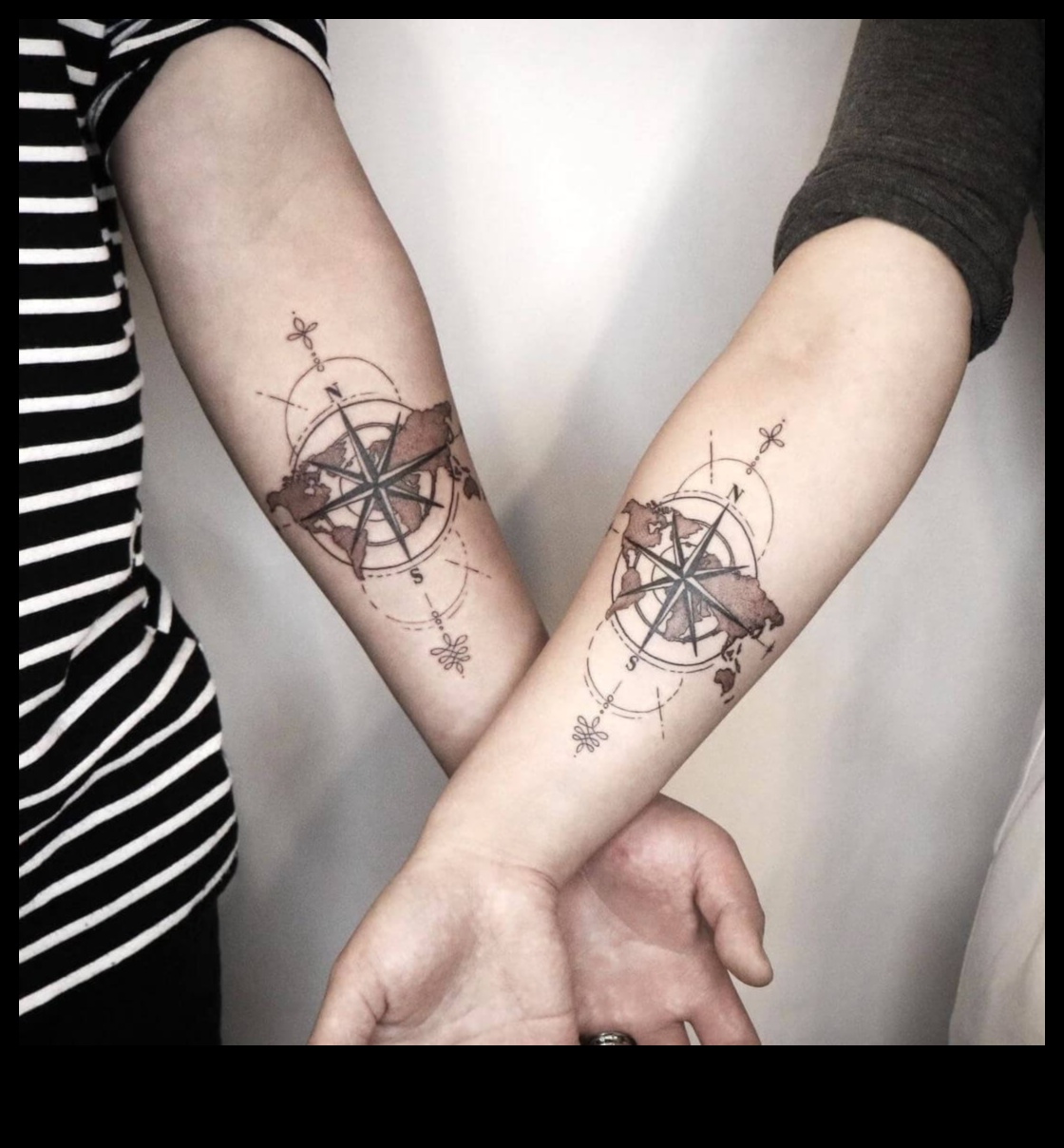 Heartfelt Harmony: Couple Tattoo for Everlasting Love