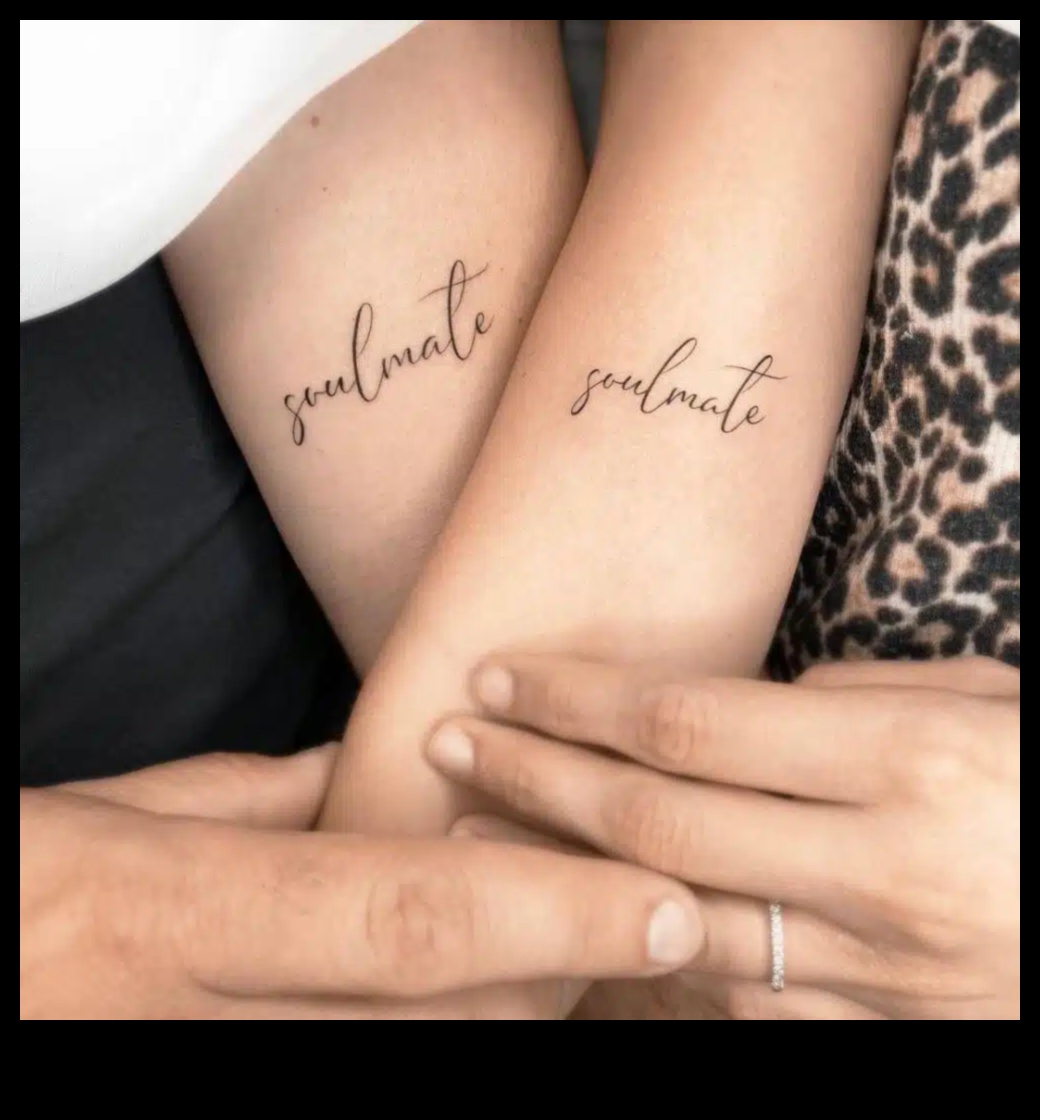 Heartfelt Harmony: Couple Tattoo for Everlasting Love