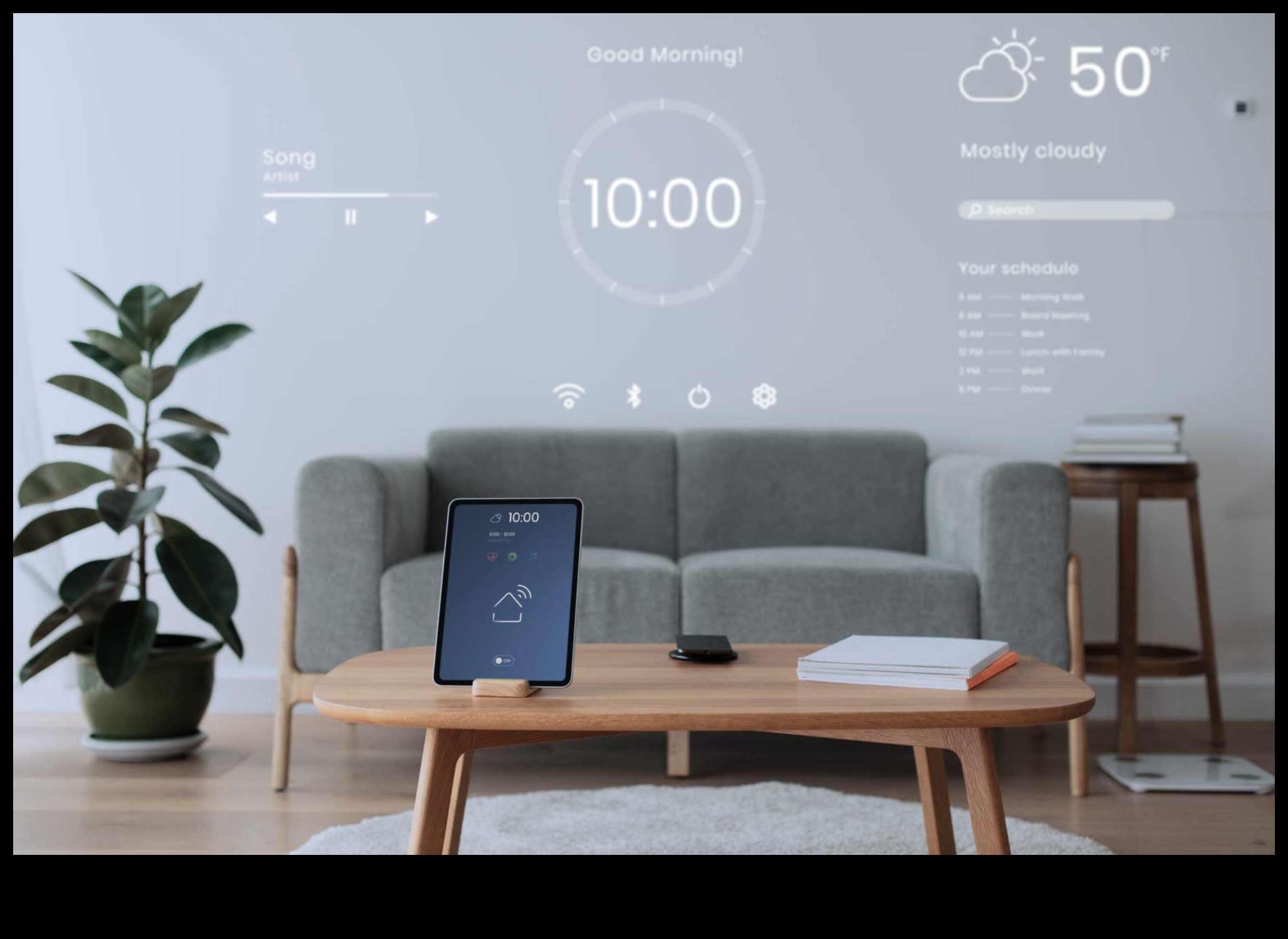 Καινοτομίες στην έξυπνη τεχνολογία για έννοιες απρόσκοπτης διακόσμησης